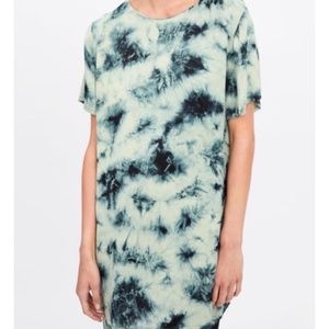 NWT Zara "The Batik Top" Tie Dye Shirt/Shift Dress